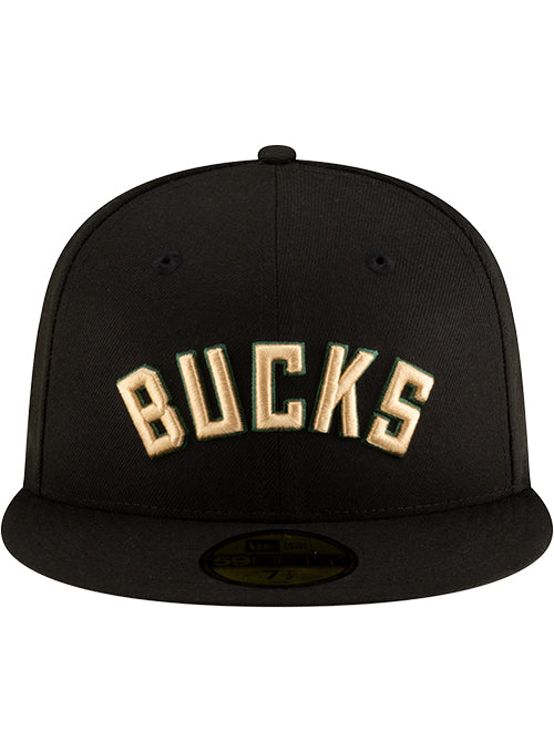 New Era 2022 Statement Edition 59Fifty Milwaukee Bucks Fitted Hat-front