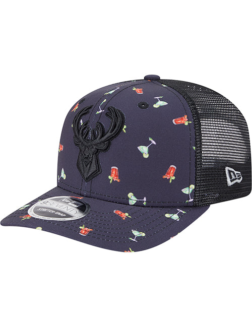 New Era 9Seventy Party Milwaukee Bucks Adjustable Hat-left