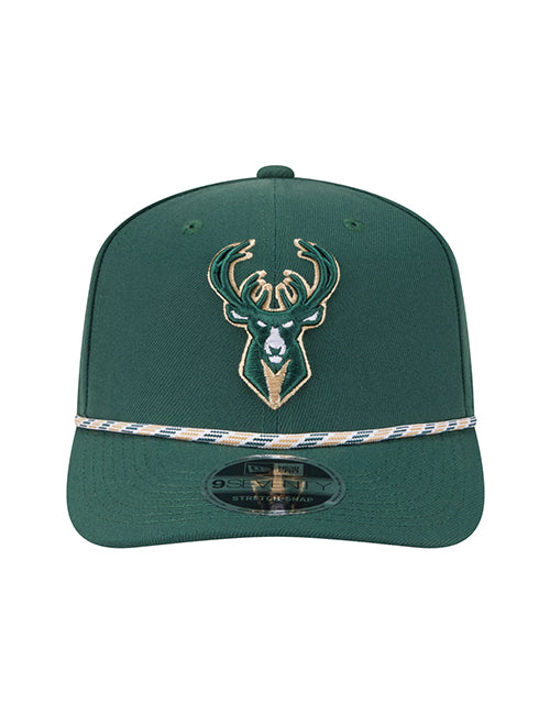 Toddler New Era 9Seventy Multi Rope Milwaukee Bucks Adjustable Hat-front