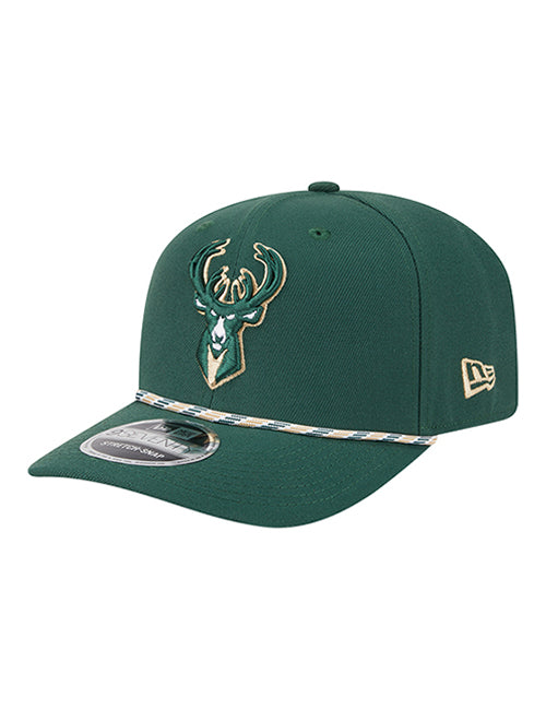 Youth New Era 9Seventy Multi Rope Milwaukee Bucks Snapback Hat-left