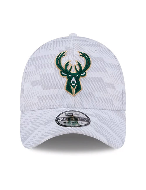 Toddler New Era 39Thirty Graded Milwaukee Bucks Flex Hat-front