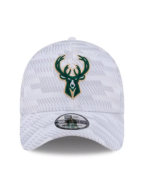 Toddler New Era 39Thirty Graded Milwaukee Bucks Flex Hat-front