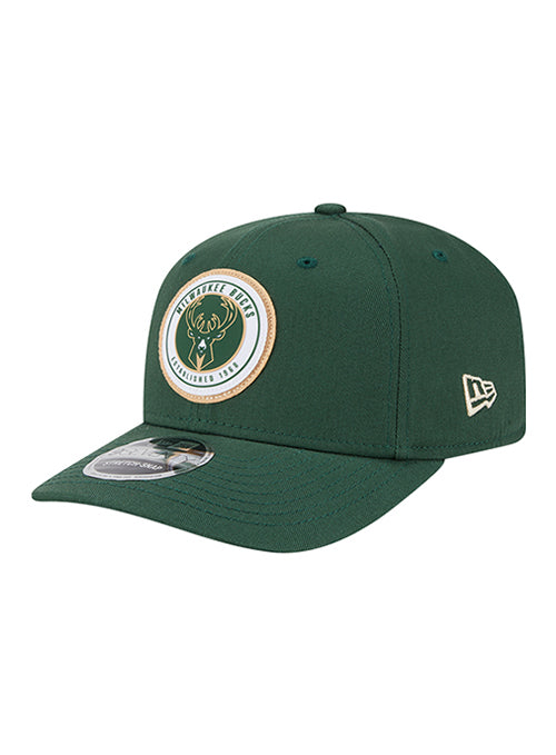 Youth New Era 9Seventy Circle Patch Milwaukee Bucks Snapback Hat-left