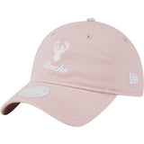 Women's New Era 9Twenty Preppy Milwaukee Bucks Adjustable Hat-left