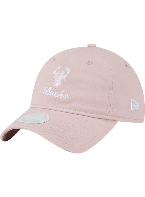 Women's New Era 9Twenty Preppy Milwaukee Bucks Adjustable Hat-left
