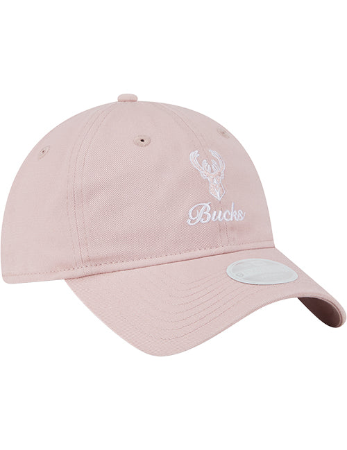 Women's New Era 9Twenty Preppy Milwaukee Bucks Adjustable Hat-right