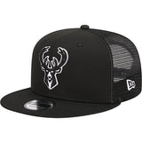 New Era 9Fifty Tonal Trucker Milwaukee Bucks Snapback Hat-LEFT