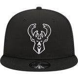 New Era 9Fifty Tonal Trucker Milwaukee Bucks Snapback Hat-FRONT