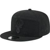 New Era 9Fifty Split Panel Milwaukee Bucks Snapback Hat-left