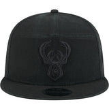 New Era 9Fifty Split Panel Milwaukee Bucks Snapback Hat-front