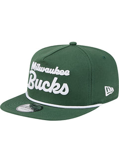 New Era Golfer Green Milwaukee Bucks Snapback Hat-left