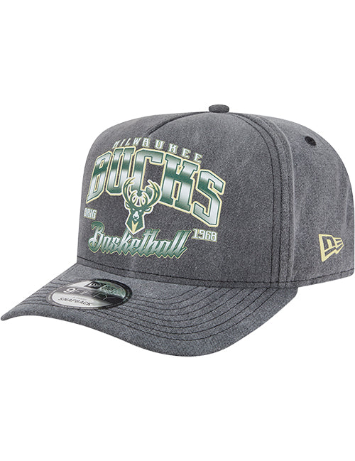 New Era Washed Golfer Milwaukee Bucks Adjustable Hat-left