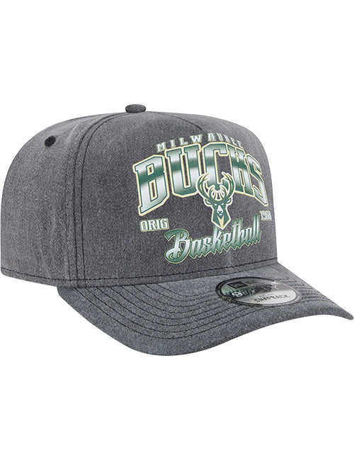 New Era Washed Golfer Milwaukee Bucks Adjustable Hat-right