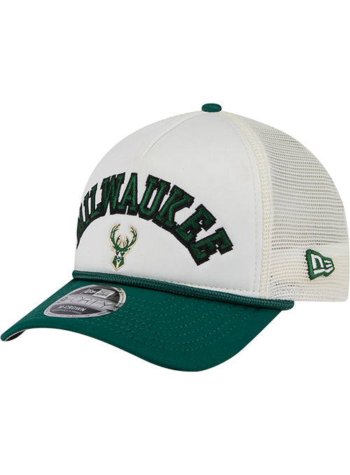 New Era 9Forty Chrome Milwaukee Bucks Snapback Hat-left