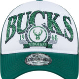 New Era 9Forty Foam Distress Milwaukee Bucks Adjustable Hat