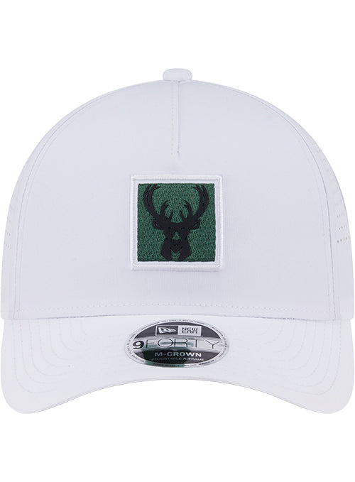 New Era 9Forty Patch Milwaukee Bucks Adjustable Hat-front
