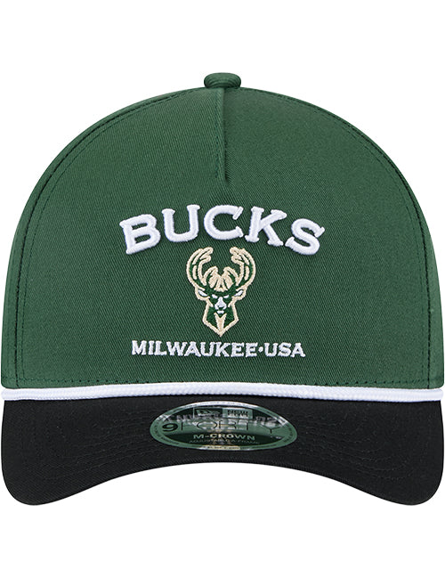New Era 9Forty Two Tone Rope Milwaukee Bucks Adjustable Hat-front