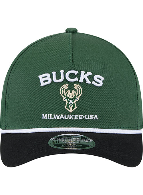 New Era 9Forty Two Tone Rope Milwaukee Bucks Adjustable Hat-front