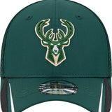 New Era 39Thirty Linear Milwaukee Bucks Flex Hat-front