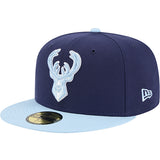 New Era 59Fifty Two-Tone Color Pack Blue Milwaukee Bucks Fitted Hat-left