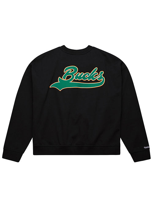 Mitchell & Ness HWC '68 Oversweep Milwaukee Bucks Crew Sweatshirt-back