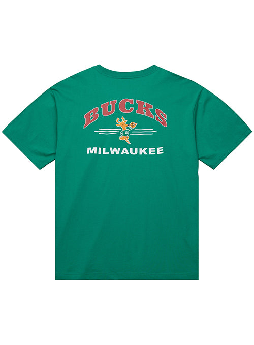 Mitchell & Ness HWC '68 Oversweep Milwaukee Bucks Pocket T-Shirt-back