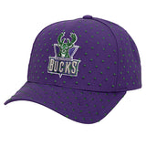 Mitchell & Ness HWC '93 Polka Dot Milwaukee Bucks Pro Crown Adjustable Hat-front