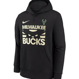 Youth Nike Courtside Club Milwaukee Bucks Hooded Sweatshirt