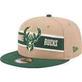 New Era Draft 2024 9Fifty Milwaukee Bucks Snapback Hat-angled left