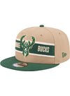 New Era Draft 2024 9Fifty Milwaukee Bucks Snapback Hat-angled left