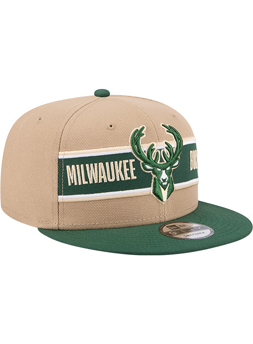 New Era Draft 2024 9Fifty Milwaukee Bucks Snapback Hat-angled right