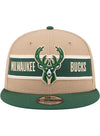 New Era Draft 2024 9Fifty Milwaukee Bucks Snapback Hat-front