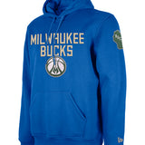 New Era City Edition 2024-25 Ball Logo Milwaukee Bucks Hooded Sweatshirt
