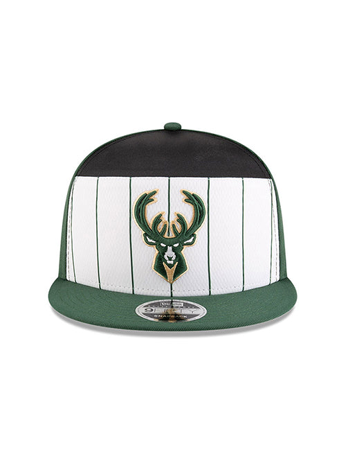 New Era 9Fifty Tip Off 2025 Milwaukee Bucks Snapback Hat-front
