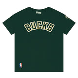 Youth Pro Standard Classic Chenille Milwaukee Bucks T-Shirt-front