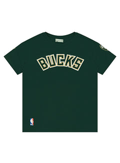 Youth Pro Standard Classic Chenille Milwaukee Bucks T-Shirt-front