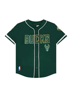 Youth Pro Standard Classic Mesh Milwaukee Bucks Baseball Jersey-front