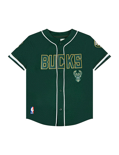 Youth Pro Standard Classic Mesh Milwaukee Bucks Baseball Jersey-front