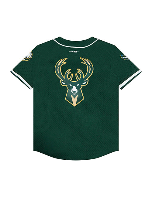 Youth Pro Standard Classic Mesh Milwaukee Bucks Baseball Jersey-back