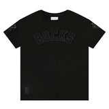 Youth Pro Standard Triple Black Milwaukee Bucks T-Shirt-front