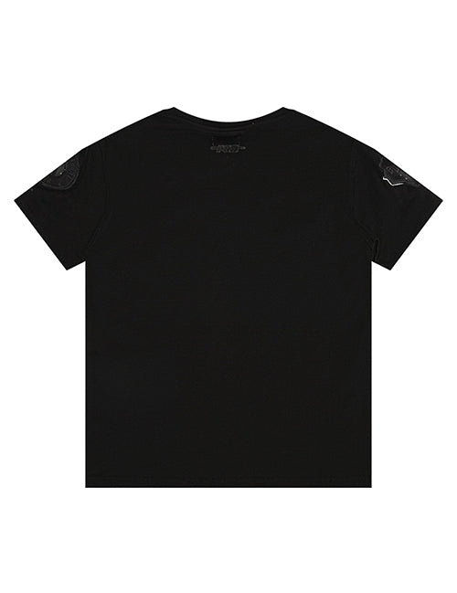 Youth Pro Standard Triple Black Milwaukee Bucks T-Shirt-back