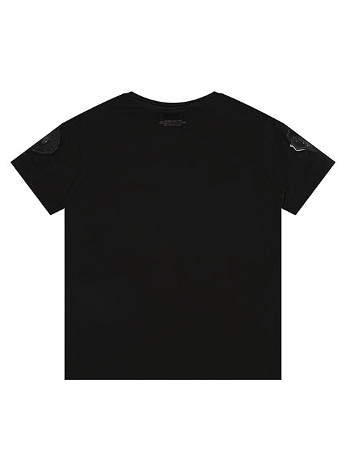 Youth Pro Standard Triple Black Milwaukee Bucks T-Shirt-back