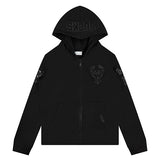 Youth Pro Standard Triple Black Milwaukee Bucks Full Zip Hooded Sweatshirt