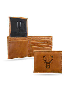 Rico Milwaukee Bucks Brown Billfold Wallet