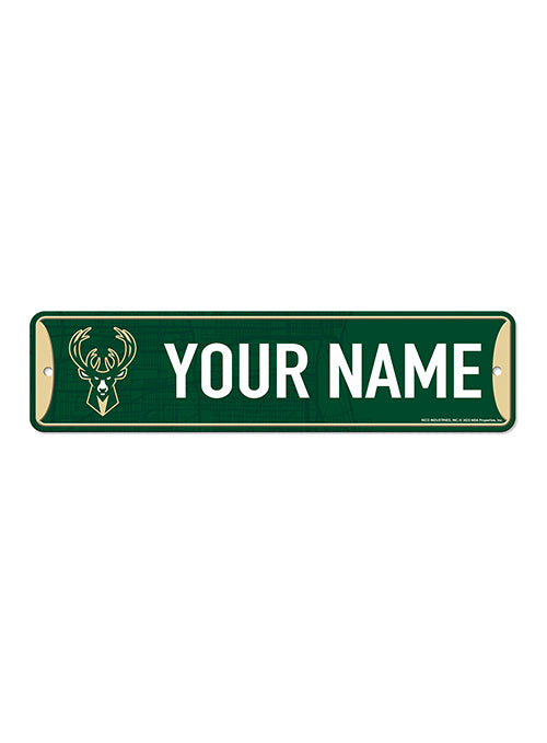Rico Personalized Milwaukee Bucks 15'' Street Sign