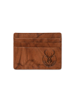 Rico Milwaukee Bucks Leather Card Holder Wallet