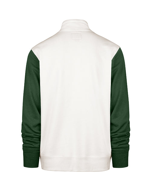 Women's '47 Brand Winning Streak Milwaukee Bucks 1/4 Zip Sweatshirt-back