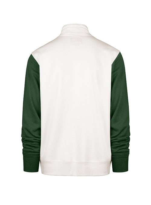 Women's '47 Brand Winning Streak Milwaukee Bucks 1/4 Zip Sweatshirt-back