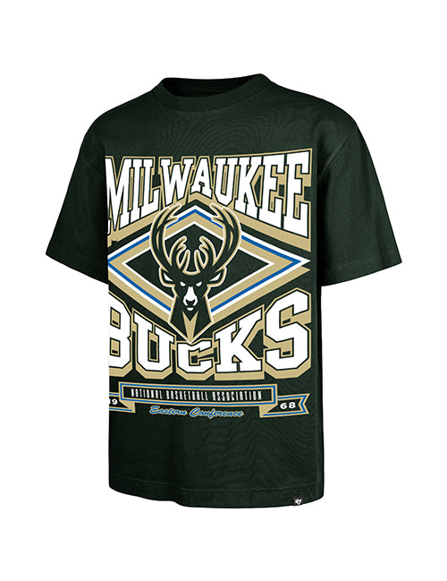 '47 Brand Heater Foundation Milwaukee Bucks T-Shirt-FRONT