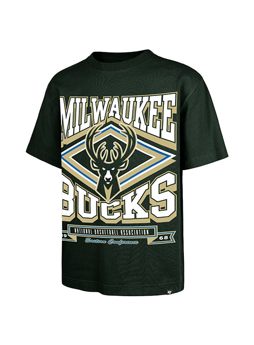 '47 Brand Heater Foundation Milwaukee Bucks T-Shirt-FRONT